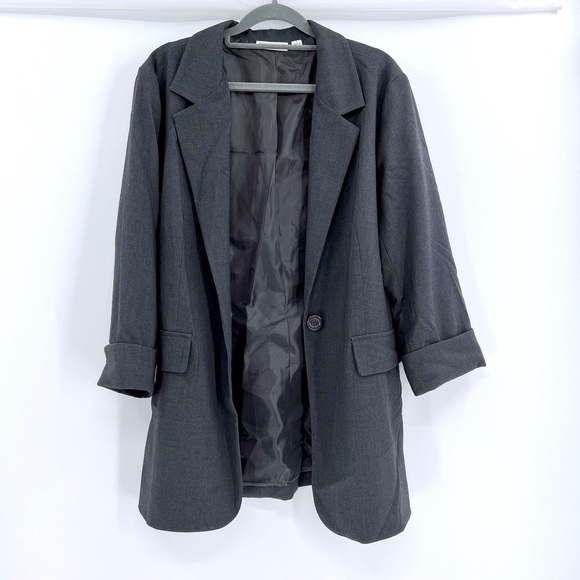 Susan Graver Jacket Blazer Womens Size L 3/4 sleeve - Picture 3 of 13